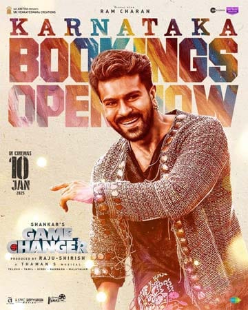 "Game Changer" Karnataka Bookings Shuroo..!