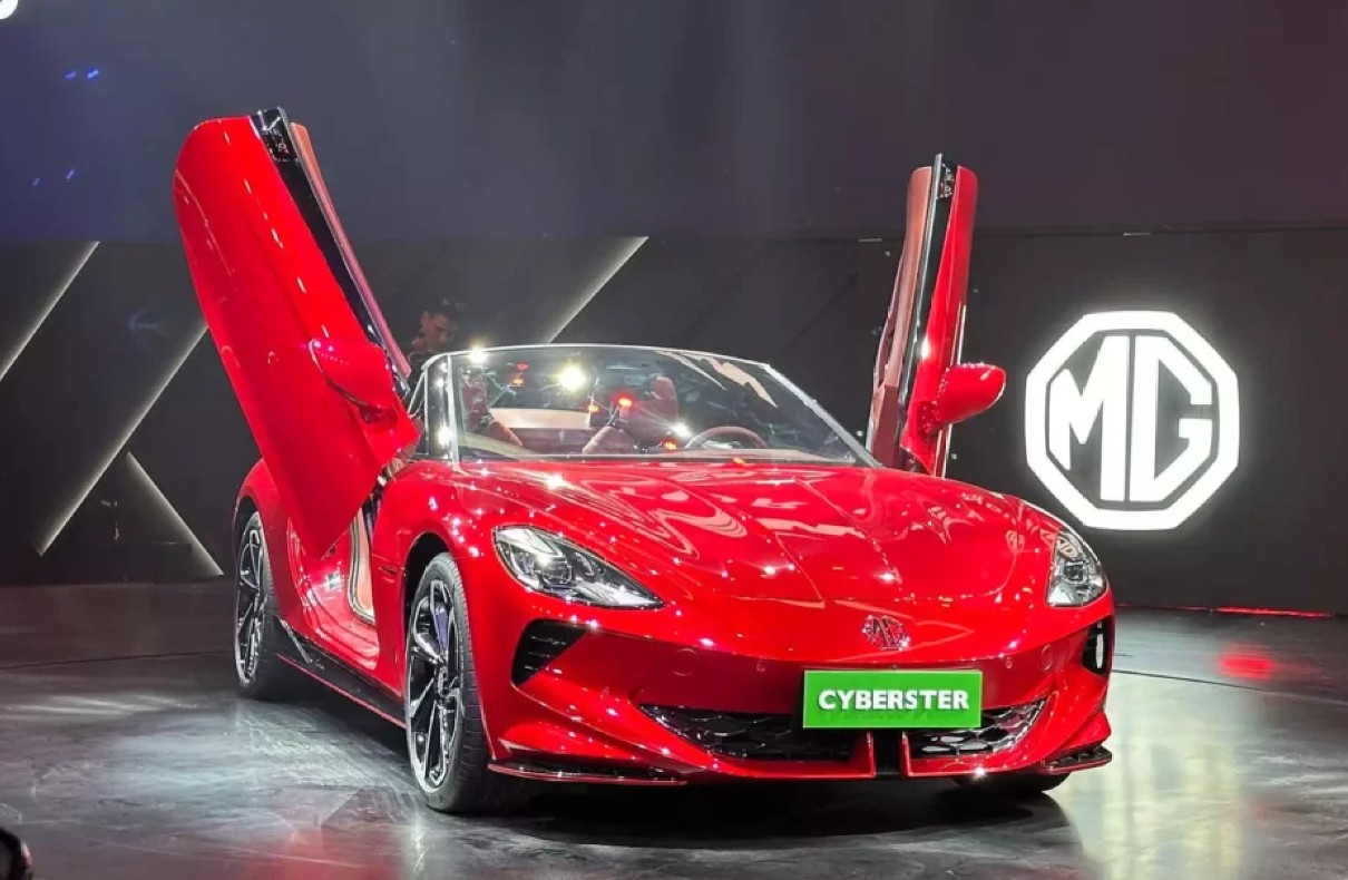 MG Cyberster India's Exciting New Electric Sports Car Debuts at Auto Expo