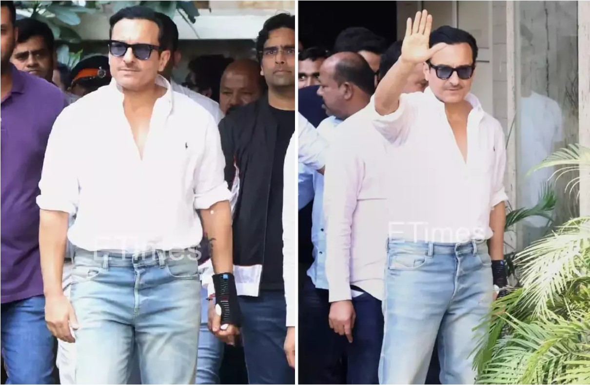 Saif Ali Khan Returns Home with Police Protection After Hospital Discharge