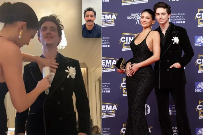 Kylie Jenner Caught Playing Stylist For Timothée Chalamet In Steamy Red Carpet Prep Photo Kylie Jenner Caught Playing Stylist For Timothée Chalamet In Steamy Red Carpet Prep Photo