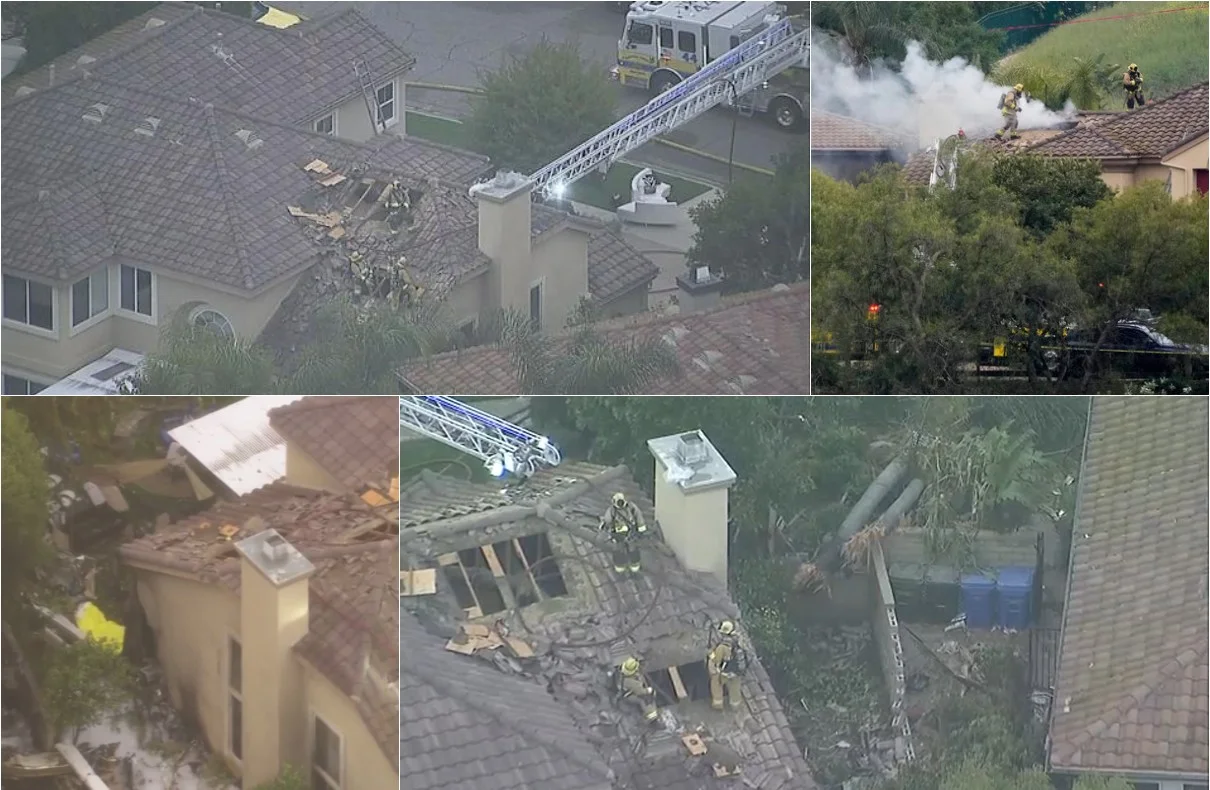 Small Plane Crashes Into Simi Valley Homes, Pilot Killed