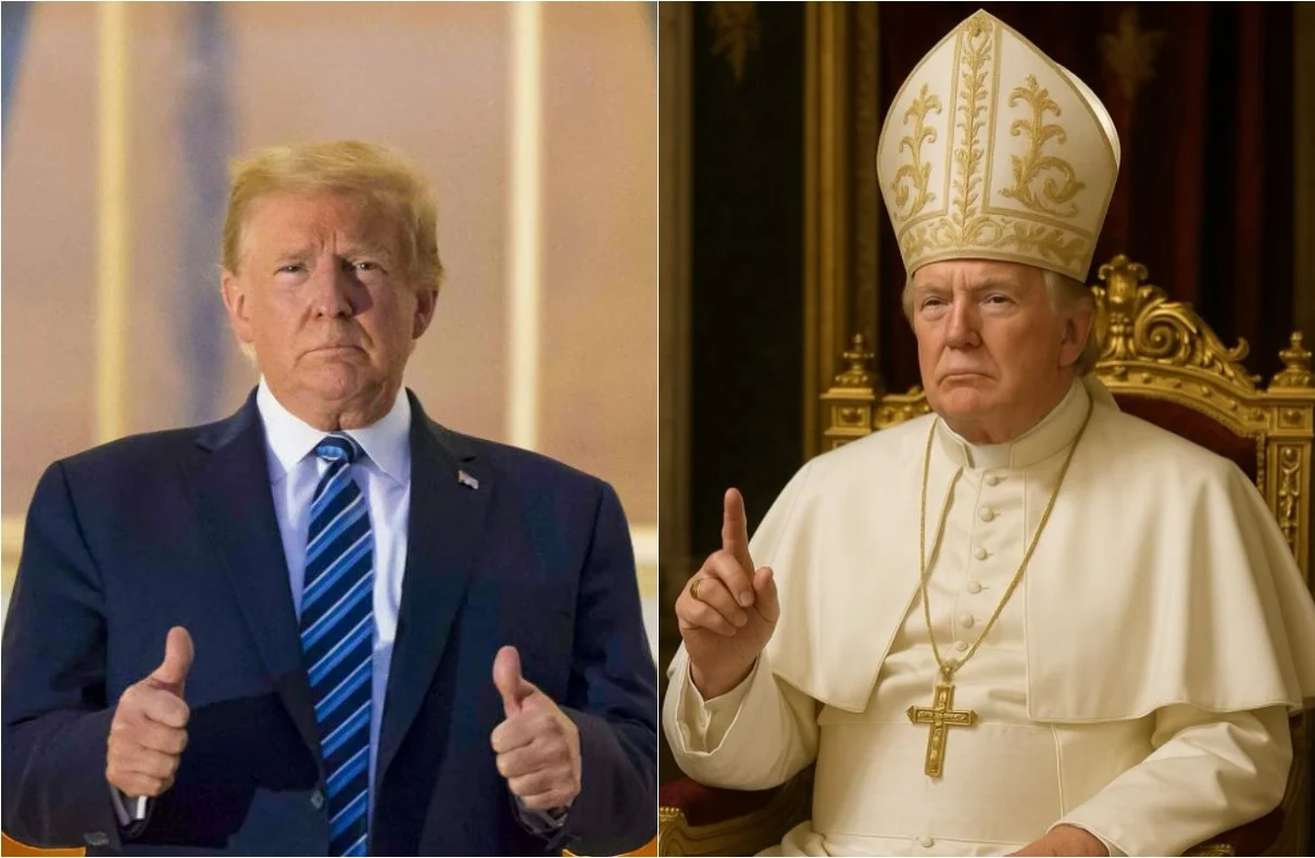 Trump Jokes About Becoming Pope With Ai Image